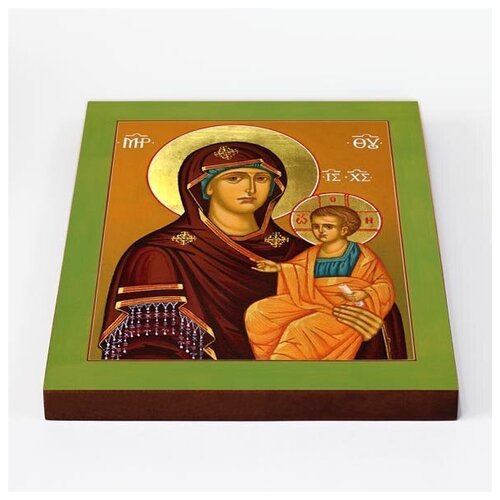 Икона Божией Матери Попская (Иерейская), печать на доске 20*25 см