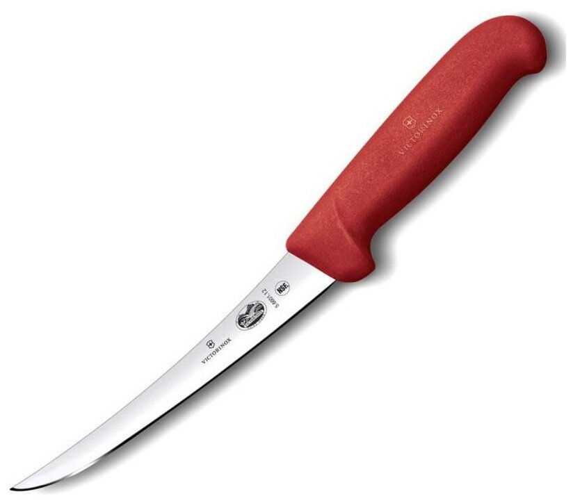 Victorinox Kitchen 5.6601.15 Нож для обвалки мяса victorinox, лезвие изогнутое с заостренным кончиком 15 см, красный