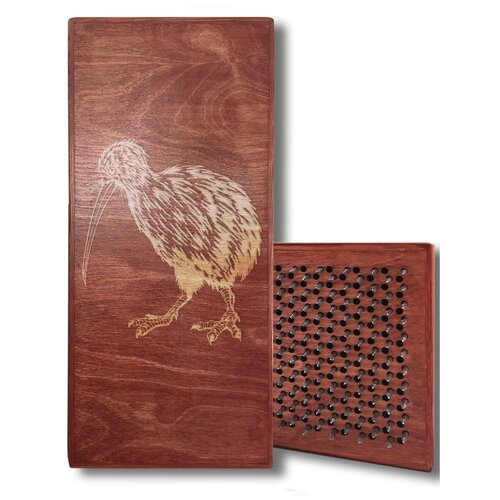 фото Доска садху белая киви - 176, размер 31x14, шаг гвоздей 10 мм чакра