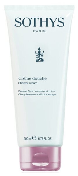 Sothys Крем-гель для душа с цветками вишни и лотоса Shower Cream Cherry Blossom And Lotus Escape, 200 мл