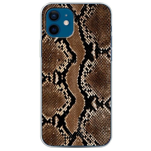 фото Силиконовый чехол "кожа питона" на apple iphone 12/12 pro / айфон 12/12 pro case place