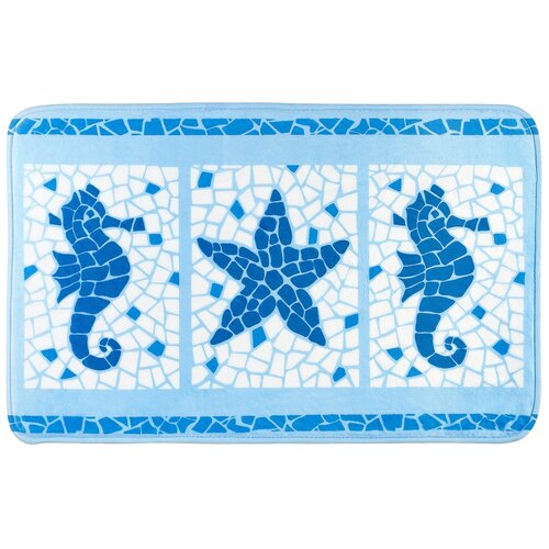 Коврик для ванной комнаты Tatkraft Marine Motifs, 50 х 80см