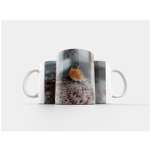 фото Кружка "птица, зима, снег" 320 мл lotsprints