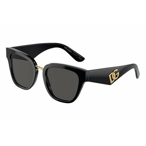 Солнцезащитные очки DOLCE & GABBANA DG 4437 501/87, черный, серый