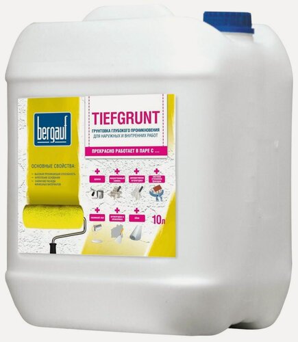 Изображение товара Бергауф ТифГрунт грунтовка глубокого проникновения (10л)