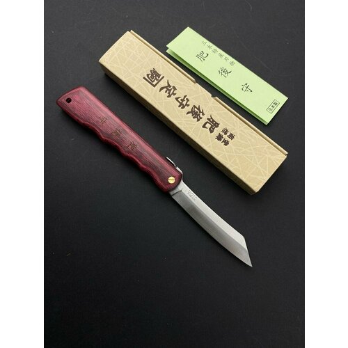 нож складной nagao higonokami 100 silver Нож складной Хигоноками 75-110, VG-10 Sanmai, рук. ламинир. армирован. орех
