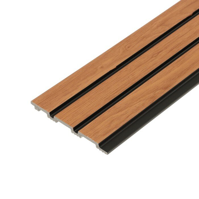 фото Панели 3D RAIL из вспененного полистирола Вишня 2800х120х10 мм 10375117