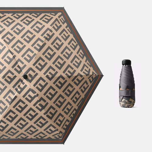 Мини-зонт , коричневый