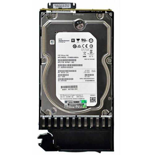 Жесткий диск HP 757350-001 4Tb 7200 SAS 3,5 HDD жесткий диск hp 826550 001 4tb 7200 sas 3 5 hdd