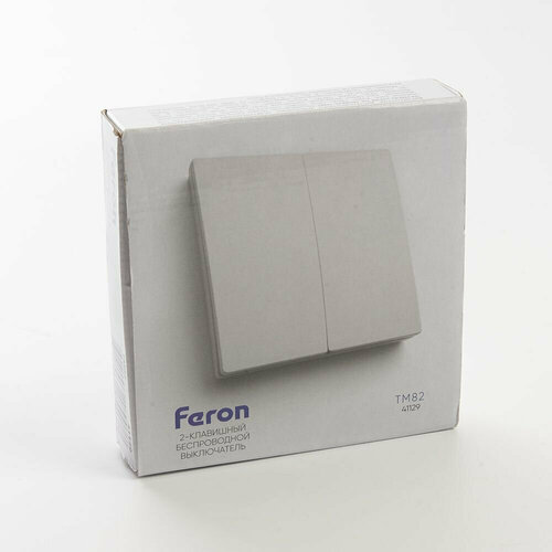 FERON Выключатель дистанционного управления 250V 500W двухклавишный, TM82 41129 feron выключатель дистанционного управления 250v 500w 41126