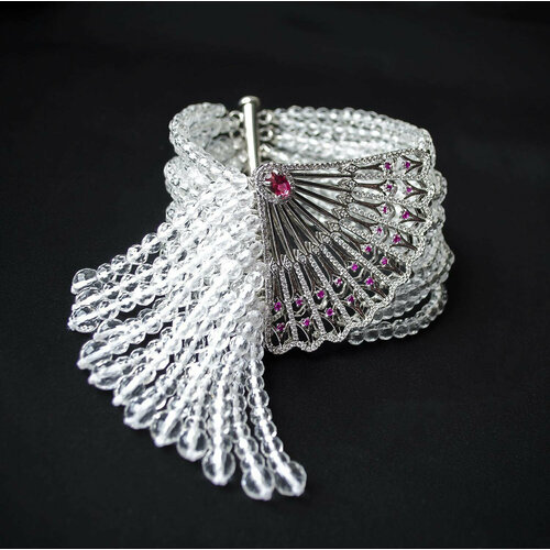 Браслет Mia Diva, горный хрусталь, хрусталь, прозрачный