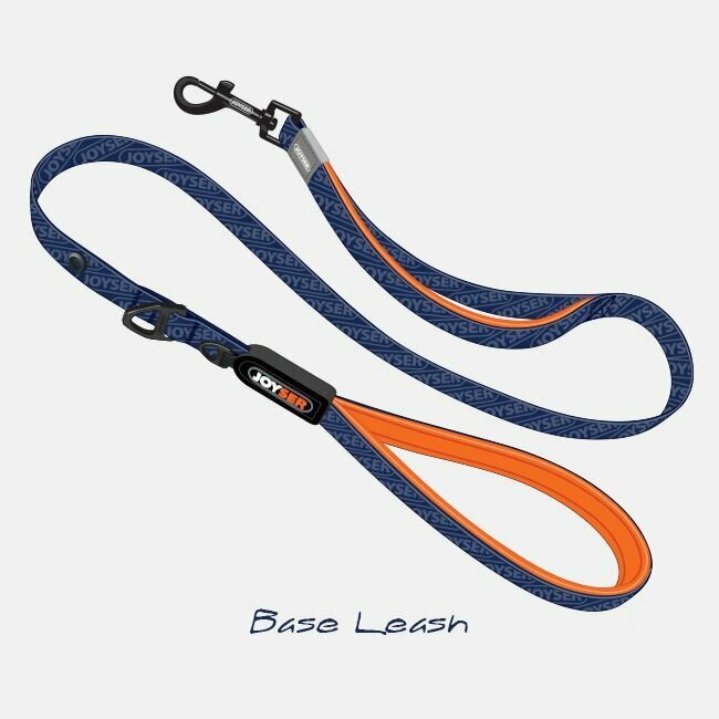 JOYSER Walk Base Leash поводок для собак р-р М 120см*1.5см синий с оранжевым