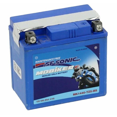 Мото аккумулятор SF SONIC MOBIKER 4 А ч TZ5-BS 113х70х105 3155₽