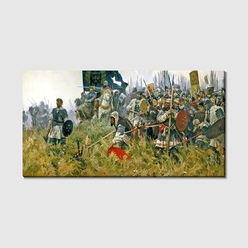 Картина на холсте Утро на Куликовом поле Бунов Александр 57 1500₽