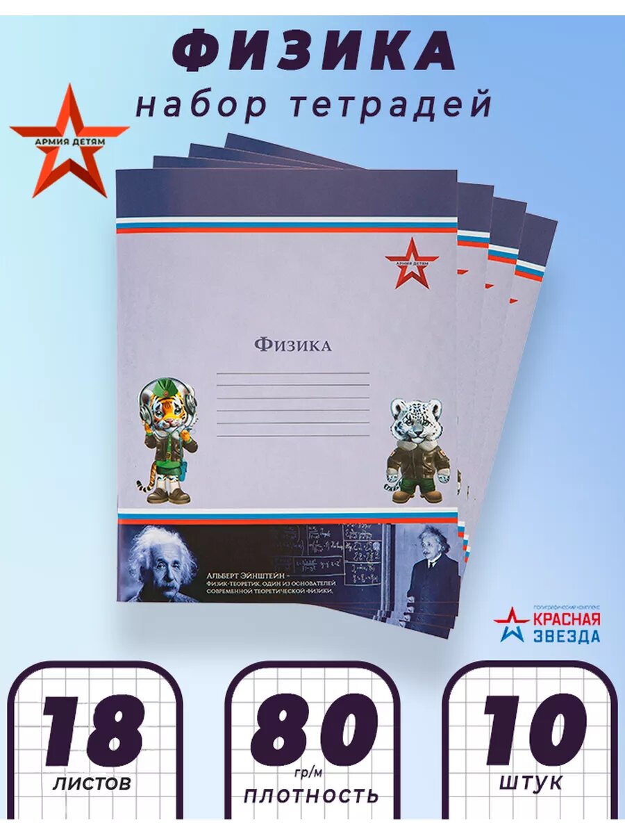 Тетради предметные школьные набор 10 штук I Физика