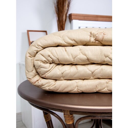 Одеяло 1,5 спальное Овечья шерсть, 140х205 см, облегченное