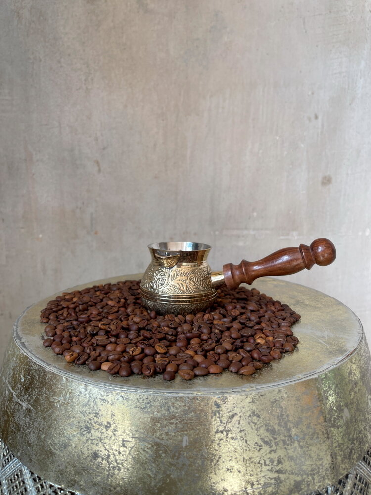 Турка латунь резная EMOSED Polish, 100 мл KSVA-BE-8826102