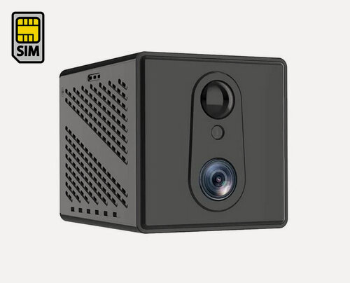 Изображение товара Миниатюрная беспроводная 3G/4G автономная IP камера видеонаблюдения JMC-4G-AC3 (MicroSD) 3mp (2304х1296) с детекцией движения. Угол 100.