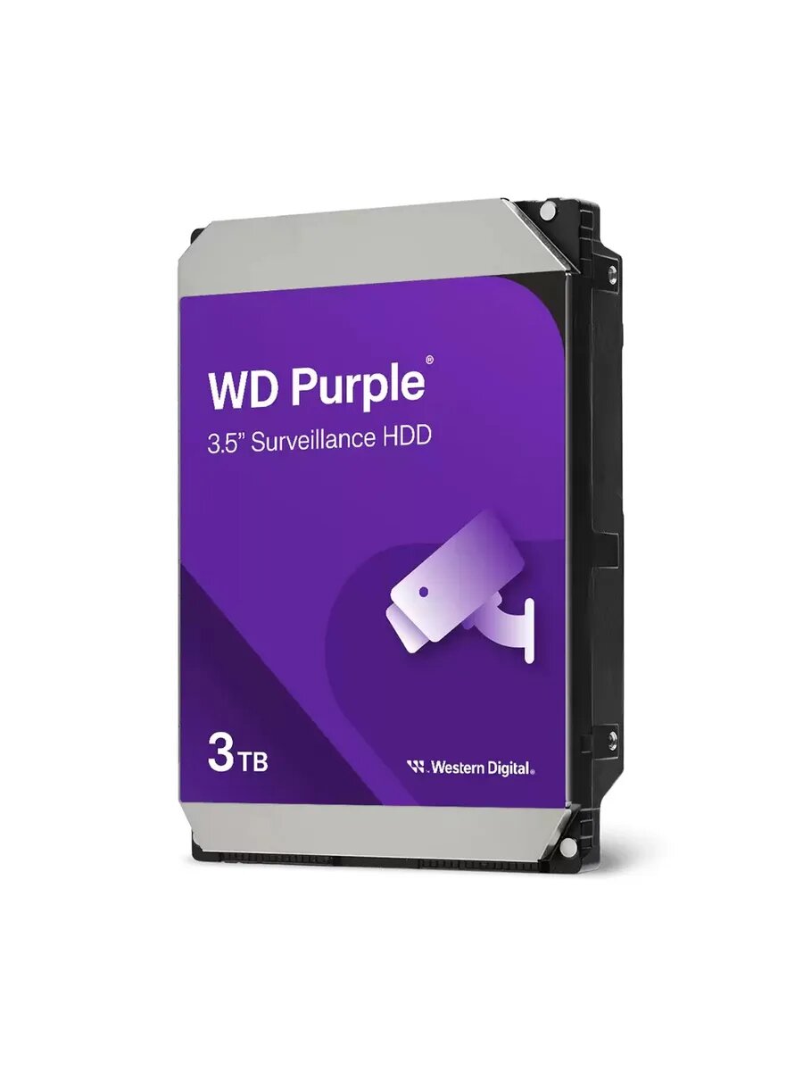 Жесткий диск SATA-III 3TB WD33PURZ Surveillance Purple 3.5"