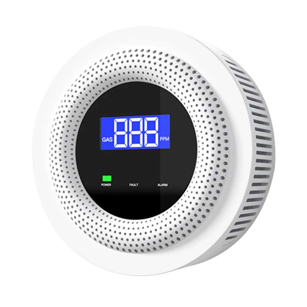 Датчик утечки газа Tuya Многофункциональный Умный детектор пропана с дистанционным управлением через приложение