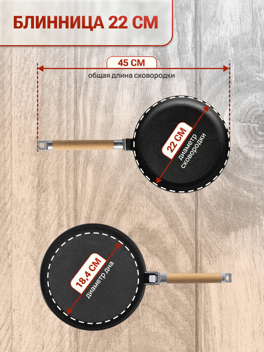Процесс переворачивания блина на сковороде Гардарика