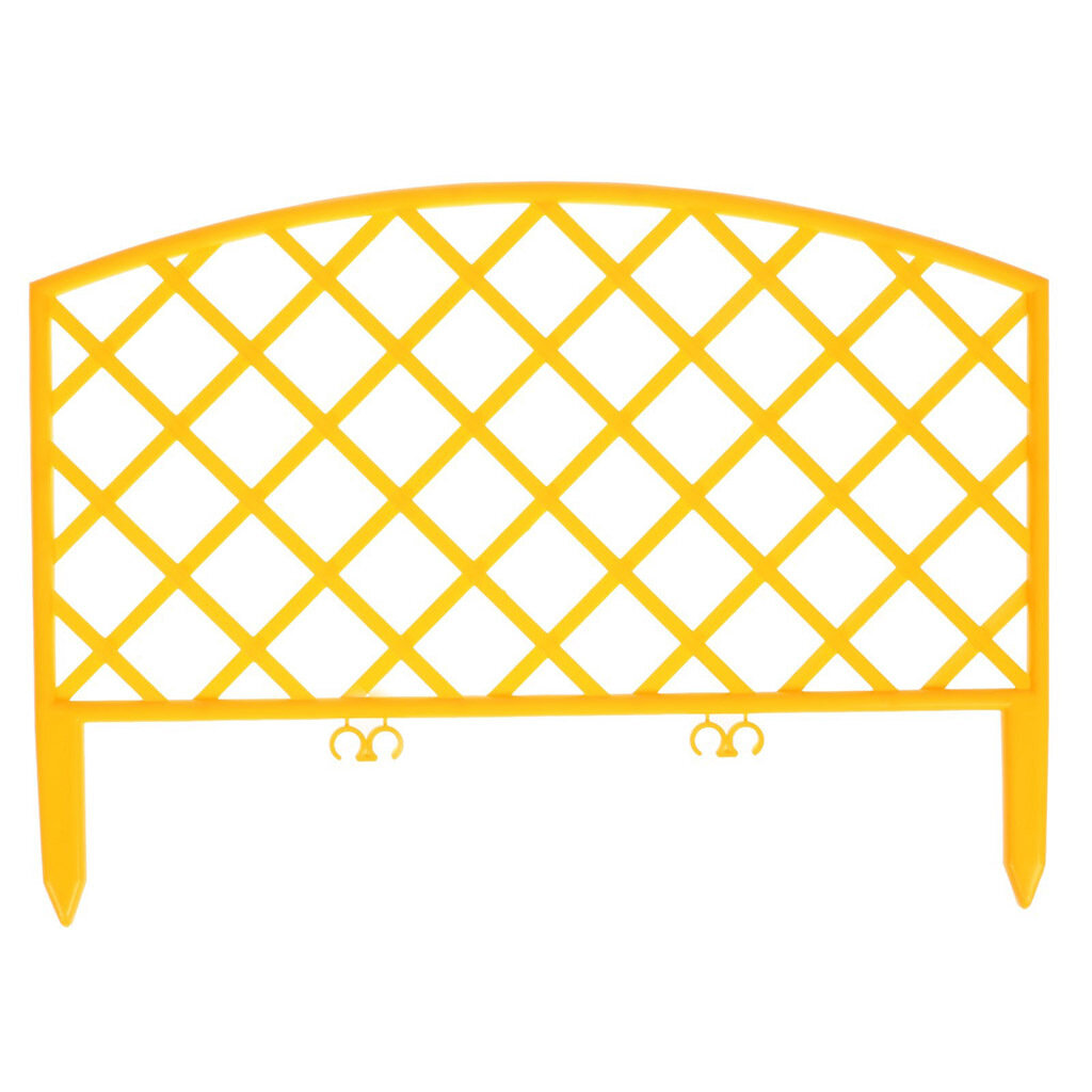 Забор декоративный пластмасса  Palisad  Плетенка  6  24х320 см  желтый  ЗД06