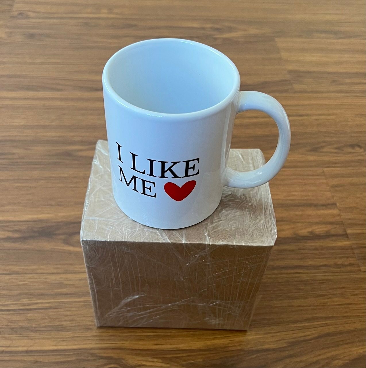 Кружка с принтом "I LIKE ME", стильный дизайн, для дома и офиса, керамика, 350 мл, в прочной, надёжной упаковке