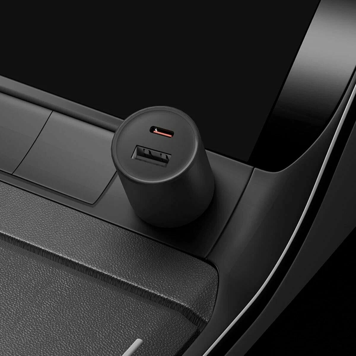 Изображение Автомобильное зарядное устройство Xiaomi 43W Dual Port USB+Type-C, черное