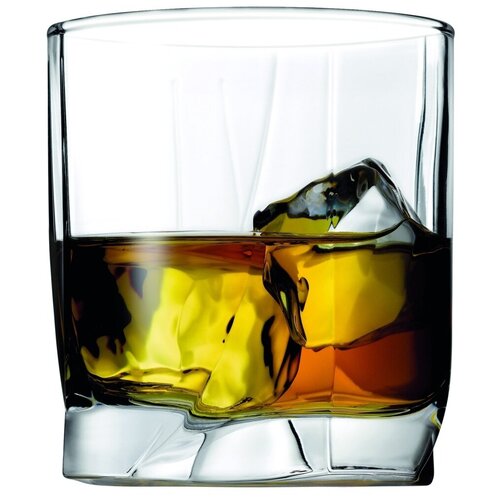 Стакан для виски, бокал для бурбона, бренди, прозрачный, объем 372 мл