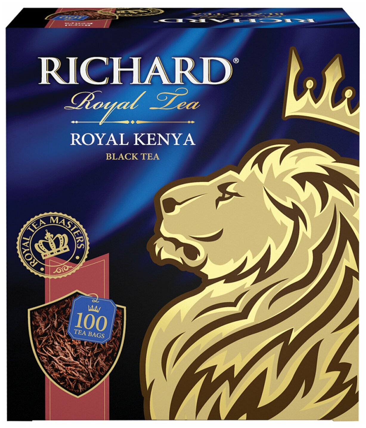 Чай RICHARD "Royal Kenya", черный, 100 пакетиков по 2 г, 100438