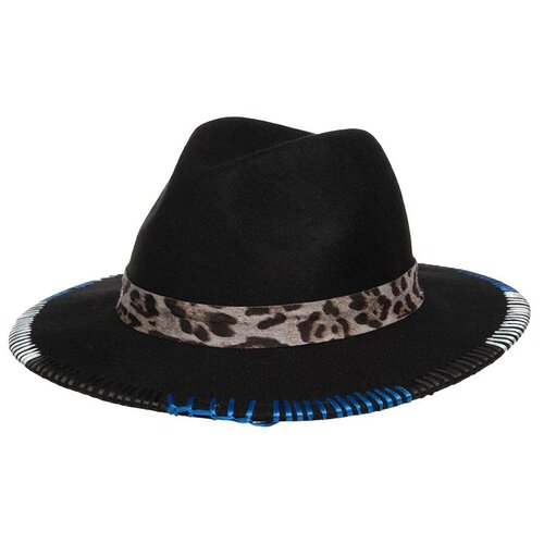 фото Шляпа федора seeberger, шерсть, утепленная, размер onesize, черный