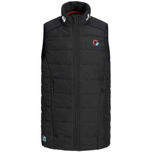 фото Jack & jones, жилет утепленный для мальчика, цвет: черный, размер: 176