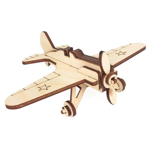Деревянный конструктор «Военный самолёт И-16» конструктор военный самолёт