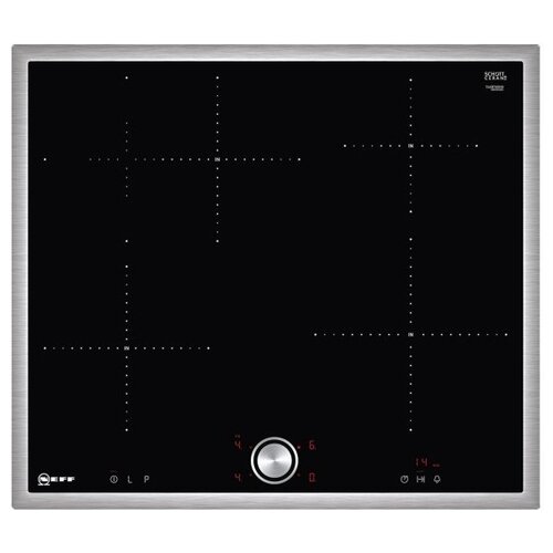 Индукционная варочная панель NEFF T46BT60N0 с рамкой цвет панели черный цвет рамки серебристый 12098900₽