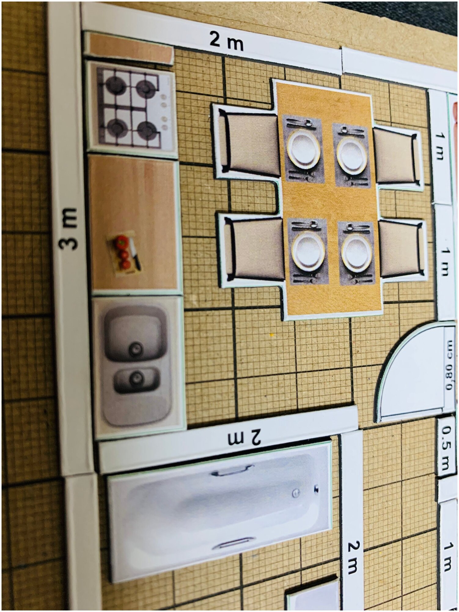 Архитектурный набор- планировщик для самостоятельной планировки и дизайна квартир и домов - фотография № 2