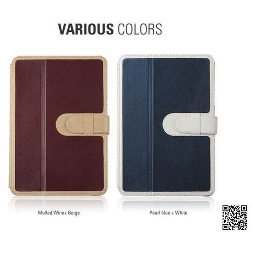 Чехол Zenus для Samsung Galaxy Tab 7.7 Prestige Genuine leather Luxe Portfolio series (Navy)