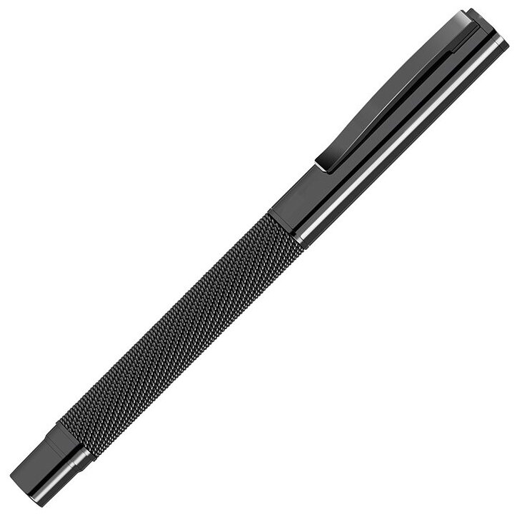 Ручка металлическая роллер из сетки MESH R, темно-серый/черный