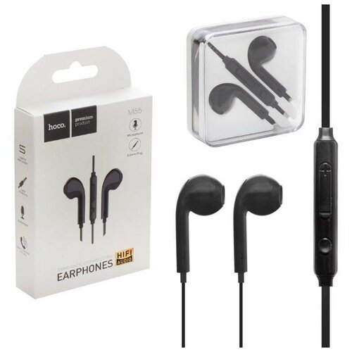 Наушники M55 Earphone HOCO Черные 35000₽