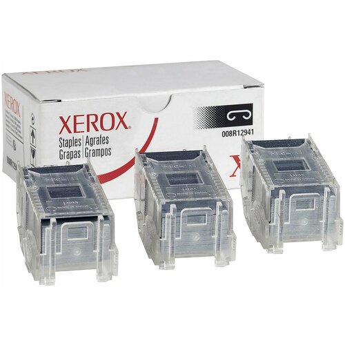 xerox 604k58410 5 шт Скрепки Xerox 108R00710 оригинальные скрепки staple Xerox (108R00710) 3 x 5 000 шт