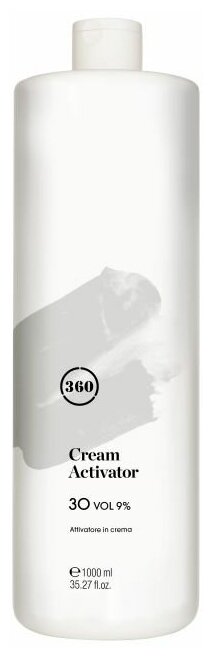 360 Окисляющая эмульсия Cream Activator 30 vol 9% 1 л (360, ) - фото №1