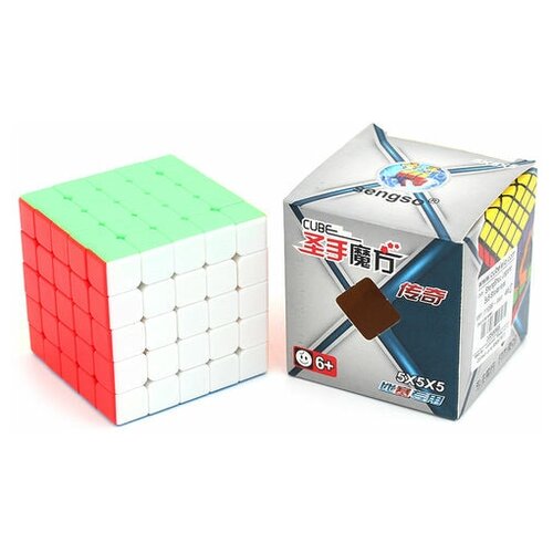 Кубик Рубика для новичков базовый ShengShou Legend 5x5, color вырубка 3 шт сердце 2х2 3х3 4х4 afd 00003