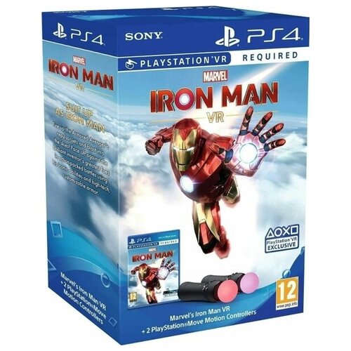 Игра для PlayStation 4 Marvel's Iron Man VR + контроллеры движений PS Move игра marvel iron man vr playstation 4 vr русская версия
