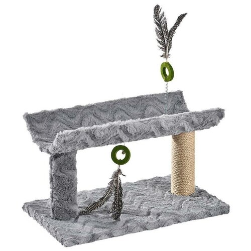 sisal rope diy cat toy cat climbing frame cat scratch board sisal rope accessories cat supplies Лежак-когтеточка Ferribiella Покахонтас для кошек с дразнилкой 51х31х30 см