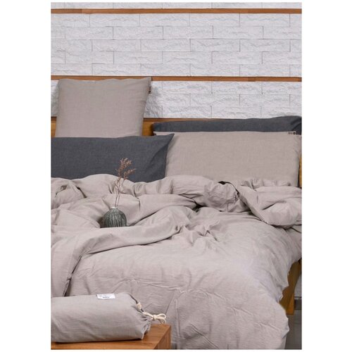 Постельное бельё из варёного хлопка, Versalise Decor, Евро, однотонный