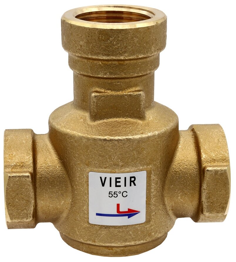 Термостатическийесительный клапан 55гр 1" ViEiR VR238