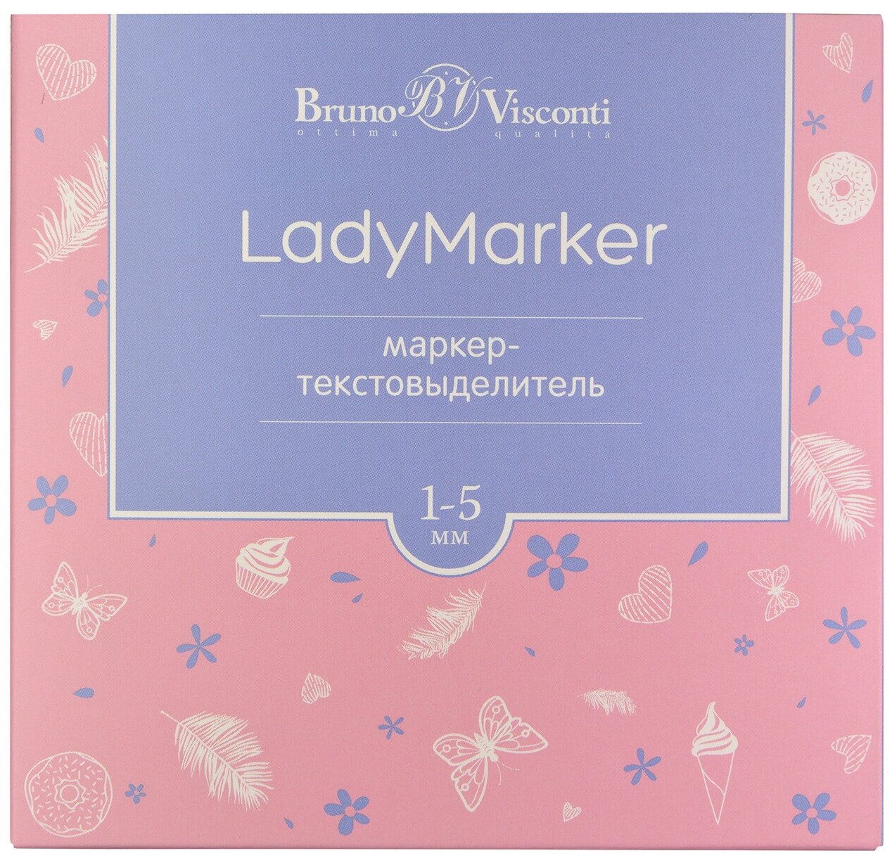 Текстовыделитель LadyMarker, мятный Bruno Visconti - фото №4