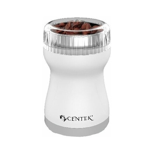 Кофемолка Centek CT-1356 Белая 200Вт 60гр нажимная 60г стальная чаша