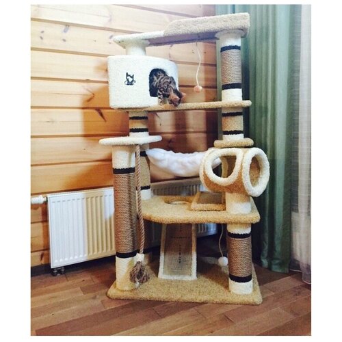 Домик для кошки когтеточка игровой комплекс для кошек И-18