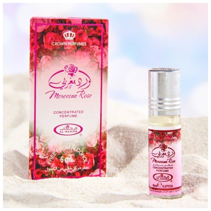 Масляные духи ролик женские Moroccan Rose, 6 мл 7888239