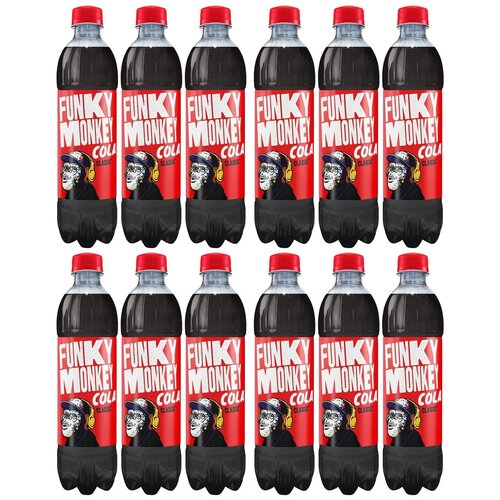 Газированный напиток FUNKY MONKEY Cola Classic 0,5 л. х 12 шт. ПЭТ